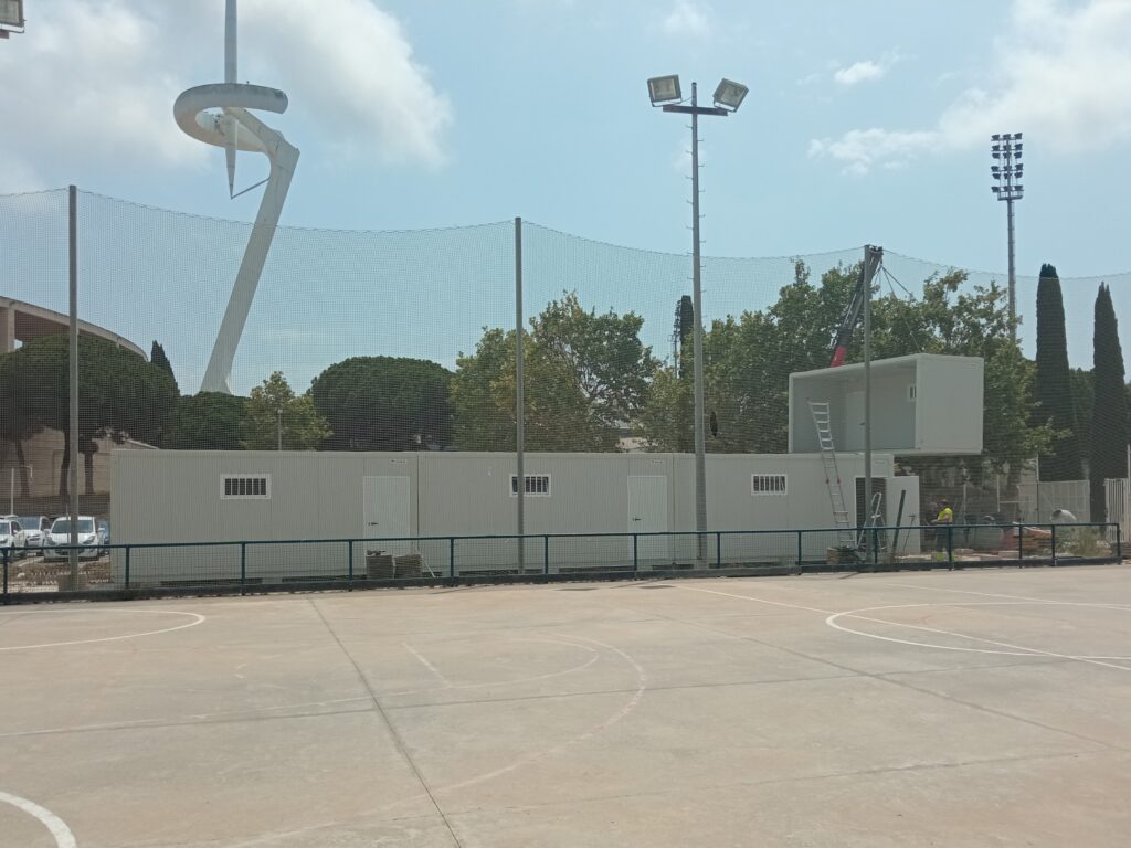 Instalación de vestuarios deportivos ALCO en Montjuïc (Barcelona)