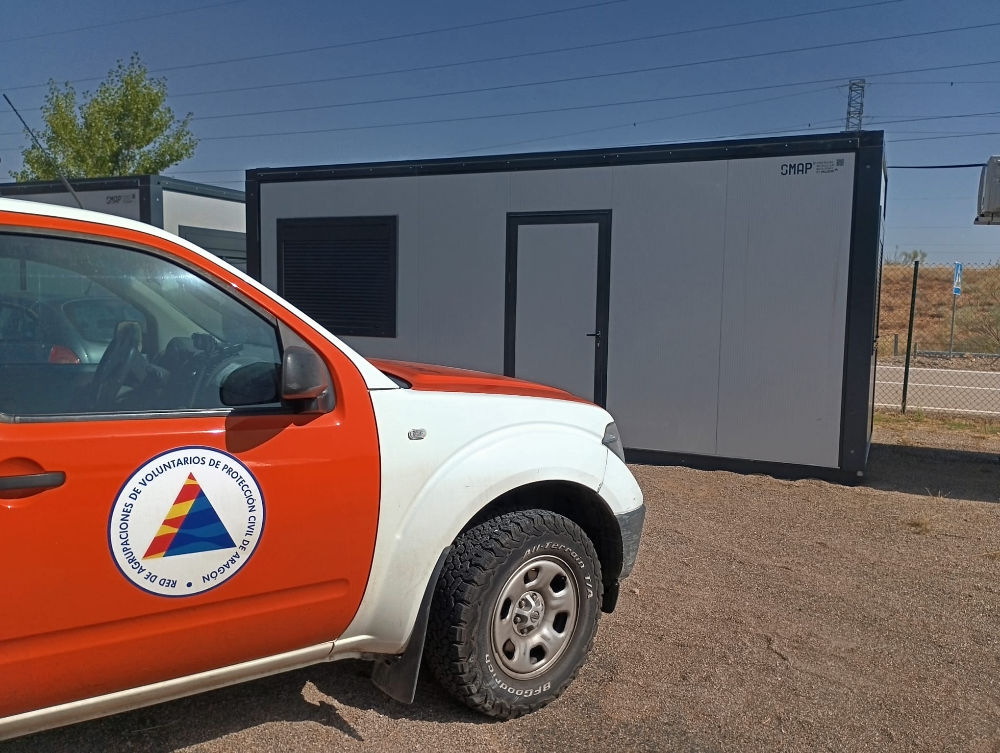 Módulos prefabricados ALCO e instalaciones de MotorLand Aragón para el operativo del eclipse solar