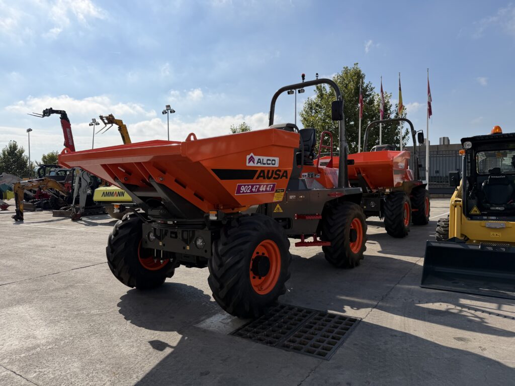 Dumper Ausa de obra para transporte de materiales en la flota de Grupo ALCO